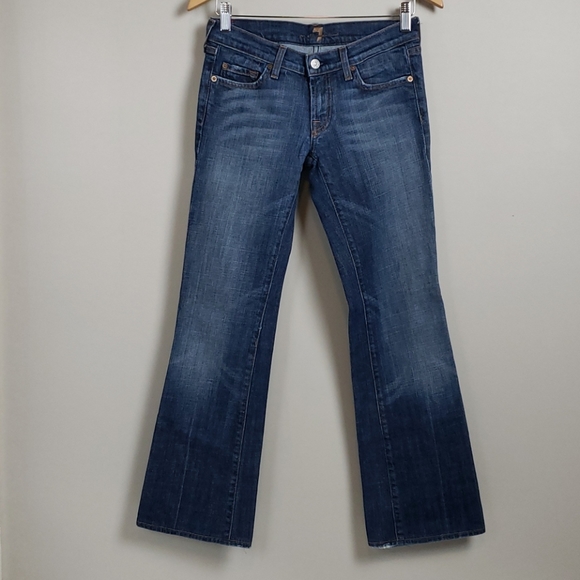 7 For All Mankind Petite Size 26 Jeans Cut 704855 Swarovski Crystal RN 65199 - Picture 3 of 11